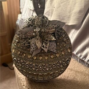 Mary Frances Silver and Gold Mini Bag